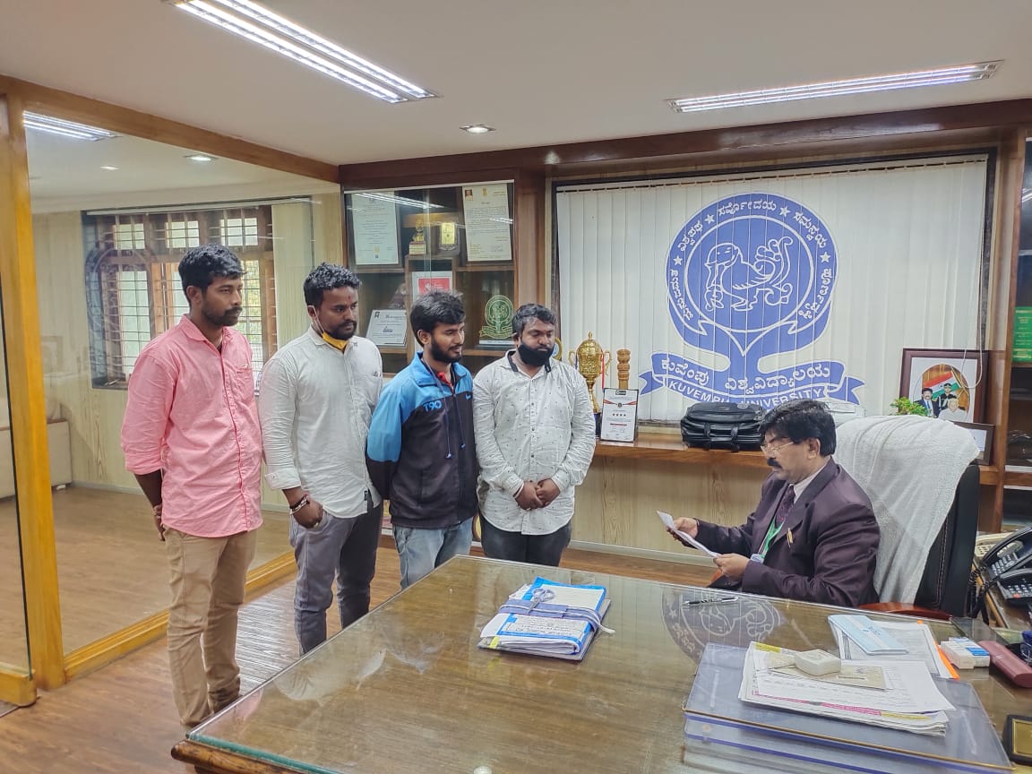 ಶಿವಮೊಗ್ಗ: ಪರೀಕ್ಷಾ ಶುಲ್ಕ ವಸೂಲಿಗೆ ವಿರೋಧ; ವಿ.ವಿ ಕುಲಪತಿಗಳಿಗೆ ಎನ್.ಎಸ್.ಯು.ಐ ನಿಂದ ಮನವಿ