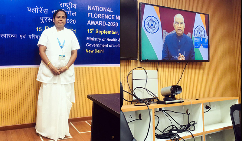 ಕಡಬ ತಾಲೂಕಿನ ಮರಿಯಮ್ಮಗೆ 2020ನೇ ಸಾಲಿನ ನ್ಯಾಷನಲ್ ಫ್ಲೋರೆನ್ಸ್ ನೈಟಿಂಗೆಲ್ ಅವಾರ್ಡ್