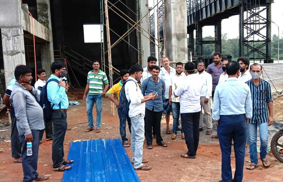 ಏತ ನೀರಾವರಿ ಕಾಮಗಾರಿ ಅವ್ಯವಸ್ಥೆ: ಇಂಜಿನಿಯರ್ ಭೇಟಿ