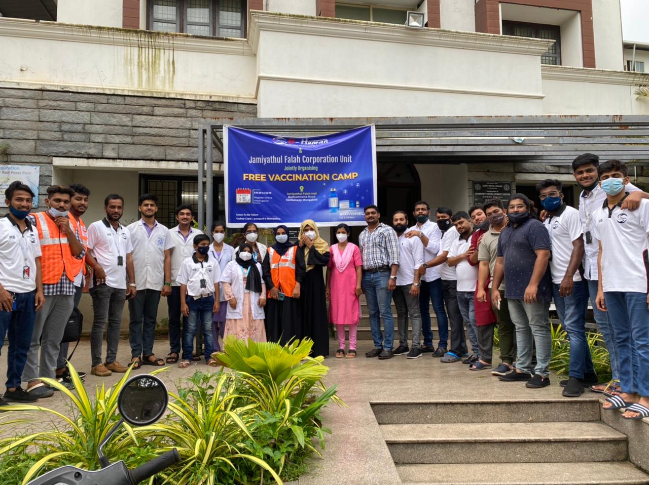 ಮಂಗಳೂರು: ಟೀಂ ಬಿ-ಹ್ಯೂಮನ್‌ನಿಂದ ಕೊರೋನ ಲಸಿಕಾ ಶಿಬಿರ