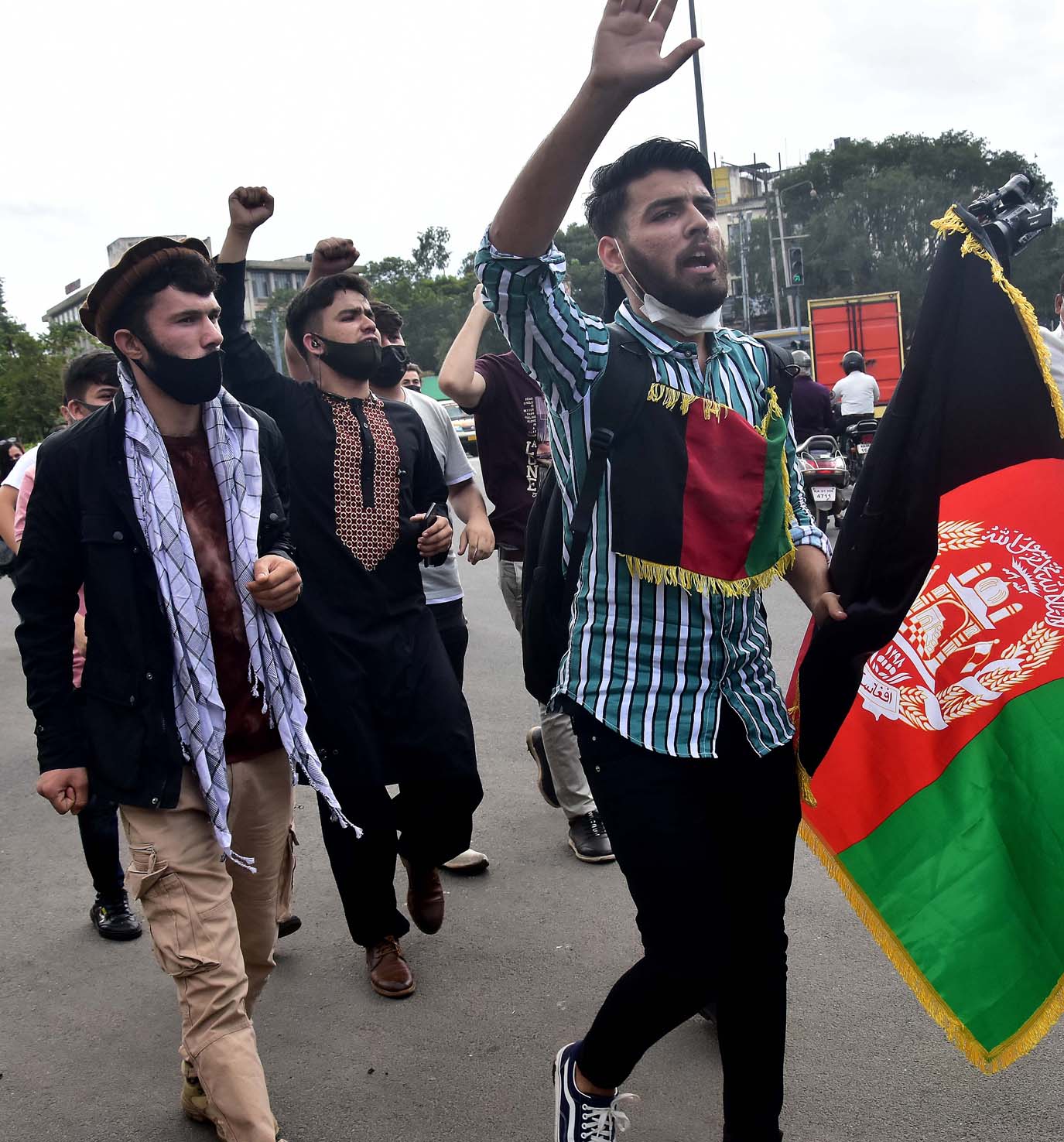 ಬೆಂಗಳೂರು: ಪಾಕಿಸ್ತಾನ ವಿರುದ್ಧ ಅಫ್ಘಾನ್ ವಿದ್ಯಾರ್ಥಿಗಳ ಪ್ರತಿಭಟನೆ