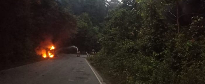 ಯಲ್ಲಾಪುರದಲ್ಲಿ ಕೆಮಿಕಲ್ ಟ್ಯಾಂಕರ್ ಪಲ್ಟಿಯಾಗಿ ಸ್ಫೋಟ