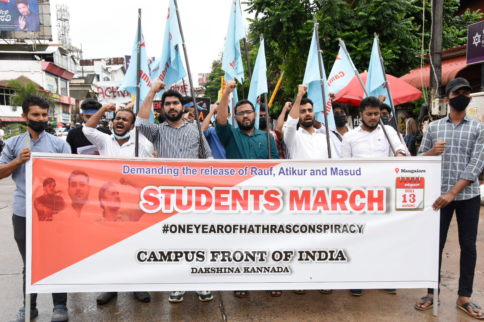 ಮಂಗಳೂರು; ಹತ್ರಾಸ್ ನಲ್ಲಿ ಬಂಧಿತರ ಬಿಡುಗಡೆಗೆ ಒತ್ತಾಯಿಸಿ ಕ್ಯಾಂಪಸ್ ಫ್ರಂಟ್ ಆಫ್ ಇಂಡಿಯಾ ಪ್ರತಿಭಟನೆ