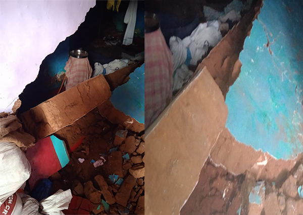 ದಾವಣಗೆರೆ; ಭಾರೀ ಮಳೆಗೆ ಮನೆ ಕುಸಿತ: ಓರ್ವ ಮೃತ್ಯು