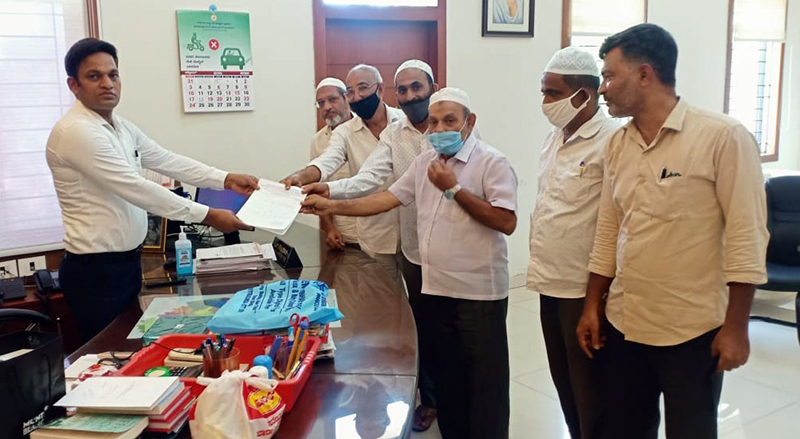 ಮಿಲಾದುನ್ನಬಿ ಮೆರವಣಿಗೆ ನಡೆಸಲು ಅನುಮತಿಗಾಗಿ ಪೊಲೀಸ್ ಆಯುಕ್ತರಿಗೆ ಮನವಿ