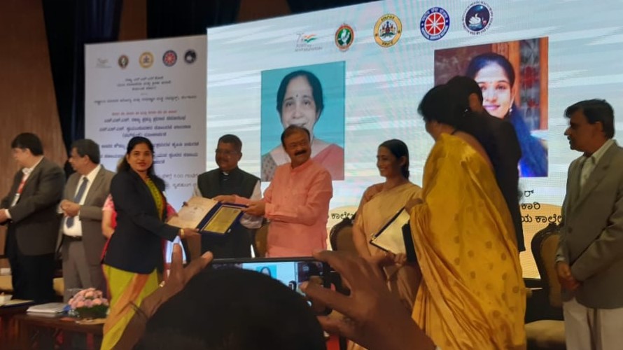 ಡಾ. ಭಾರತಿ ಪಿಲಾರ್‌ಗೆ ಎನ್ನೆಸ್ಸೆಸ್ ರಾಜ್ಯ ಪ್ರಶಸ್ತಿ ಪ್ರದಾನ