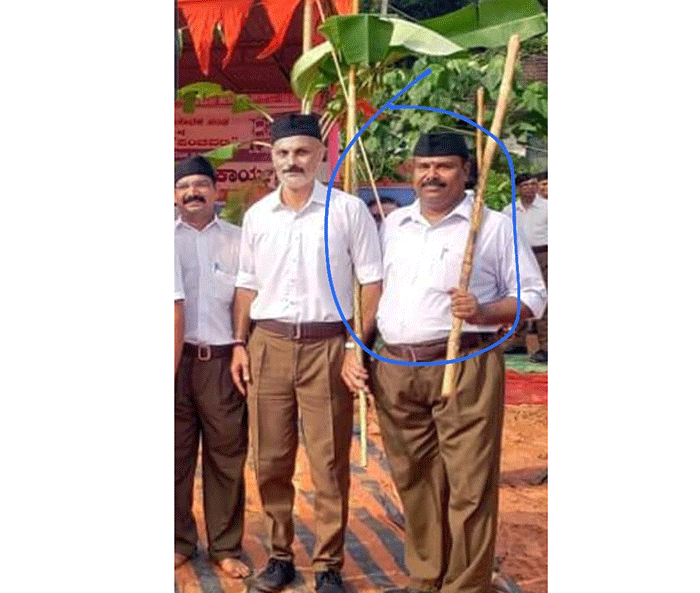 ಆರೆಸ್ಸೆಸ್ಸ್ ಸಮವಸ್ತ್ರದಲ್ಲಿ ಇರುವ ವ್ಯಕ್ತಿ ನಾನಲ್ಲ: ಸುಳ್ಯ ಎಎಸ್ಸೈ ಸ್ಪಷ್ಟನೆ