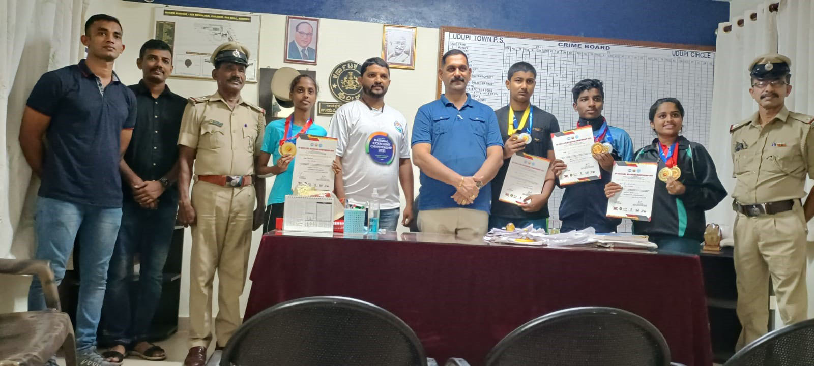 ರಾಜ್ಯಮಟ್ಟದ ಕಿಕ್ ಬಾಕ್ಸಿಂಗ್ ಚಾಂಪಿಯನ್‌ಶಿಪ್‌ನಲ್ಲಿ ಸಾಧನೆ