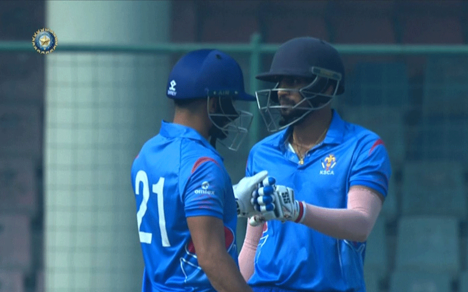 ಸೈಯದ್‌ ಮುಶ್ತಾಕ್‌ ಅಲಿ ಟ್ರೋಫಿ: ವಿದರ್ಭವನ್ನು ಮಣಿಸಿ ಫೈನಲ್‌ ಗೇರಿದ ಕರ್ನಾಟಕ ತಂಡ