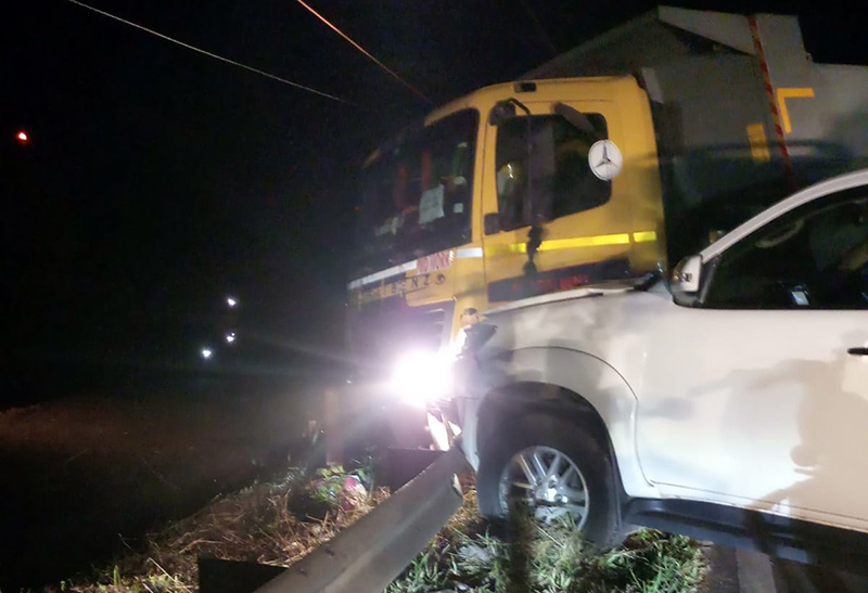 ಕಾಸರಗೋಡು: ಟಿಪ್ಪರ್ ಢಿಕ್ಕಿ; ಕಾರಿನಲ್ಲಿದ್ದ ಆರು ಮಂದಿಗೆ ಗಾಯ