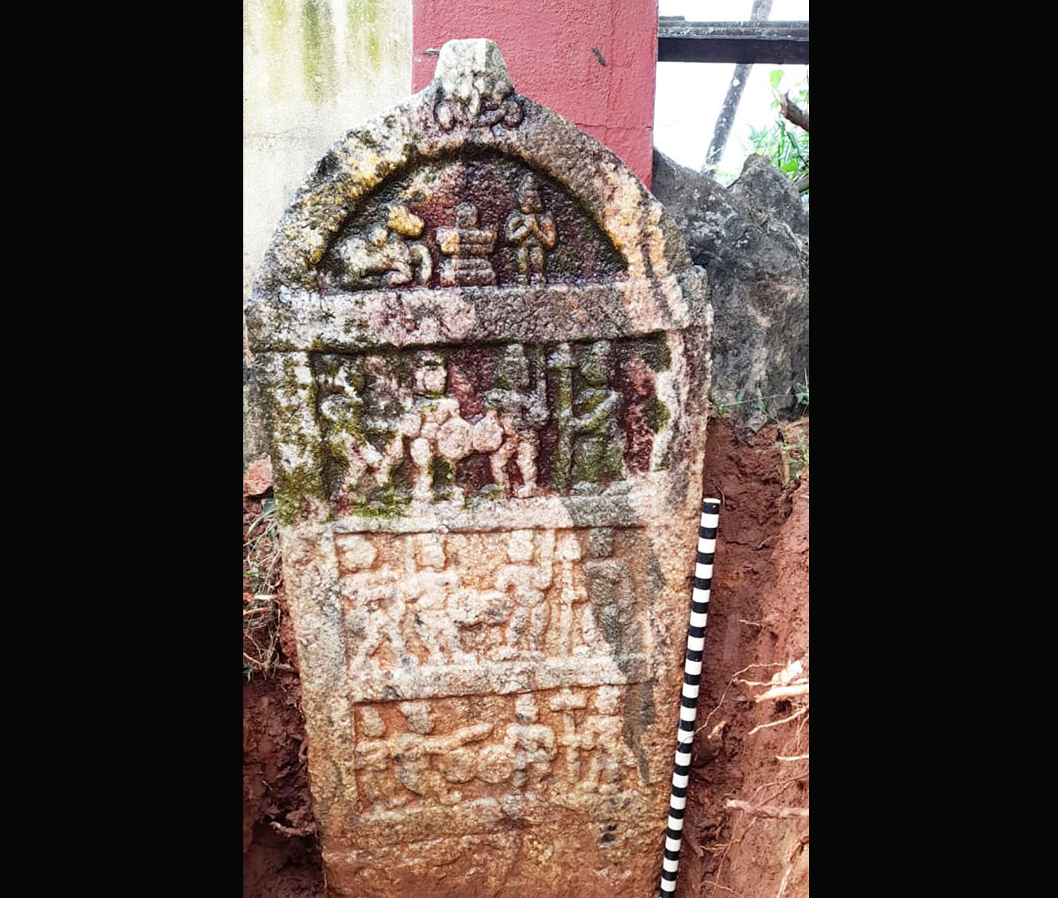 ಉಡುಪಿ: ತೆಗ್ಗರ್ಸೆಯಲ್ಲಿ ಅಪರೂಪದ ವೀರಗಲ್ಲು ಪತ್ತೆ