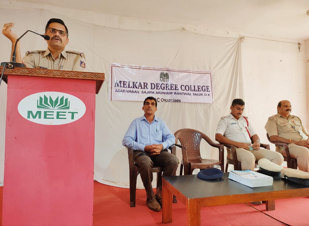 ಮೆಲ್ಕಾರ್ ಕಾಲೇಜಿನಲ್ಲಿ ಮಹಿಳಾ ಸುರಕ್ಷತೆಯ ಕುರಿತು ಮಾಹಿತಿ ಕಾರ್ಯಗಾರ