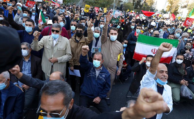 ಅಮೆರಿಕ ದೂತಾವಾಸ ಸ್ವಾಧೀನಪ್ರಕ್ರಿಯೆಯ ವಾರ್ಷಿಕೋತ್ಸವ ಆಚರಿಸಿದ ಇರಾನ್