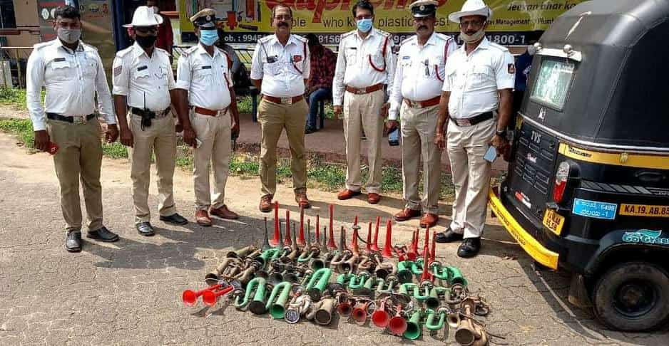 ಮಂಗಳೂರಿನಲ್ಲಿ ಕರ್ಕಶ ಹಾರ್ನ್ ತೆರವು ಕಾರ್ಯಾಚರಣೆ; 167 ಪ್ರಕರಣ ದಾಖಲು