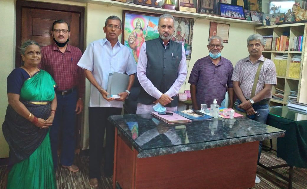 ಉಡುಪಿ: ನಿವೇಶನ ಹಗರಣದ ಸಂತ್ರಸ್ತರ ನಿಯೋಗದಿಂದ ಕಾಗೇರಿ ಭೇಟಿ