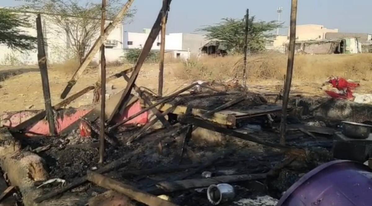 ಗುಜರಾತ್ :ಗುಡಿಸಲಿಗೆ ಬೆಂಕಿ, ಮಗು ಮೃತ್ಯು, ಐವರಿಗೆ ಗಾಯ