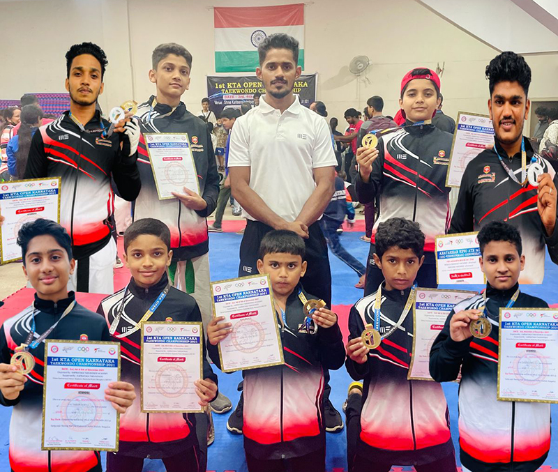 ರಾಜ್ಯಮಟ್ಟದ ಓಪನ್ ಟ್ವೆಕಾಂಡೋ ಚಾಂಪಿಯನ್ ಶಿಪ್: ದ.ಕ. ಜಿಲ್ಲೆಗೆ 9 ಪದಕ
