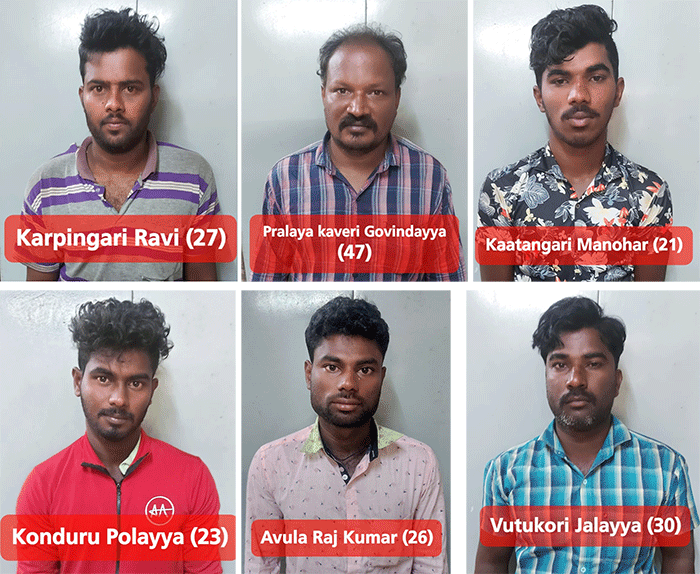 ಮೀನುಗಾರನನ್ನು ಅಪಹರಿಸಿ ತಲೆಕೆಳಗಾಗಿ ತೂಗು ಹಾಕಿ ಹಲ್ಲೆ ನಡಸಿದ ಪ್ರಕರಣ: ಆರು ಆರೋಪಿಗಳ ಬಂಧನ