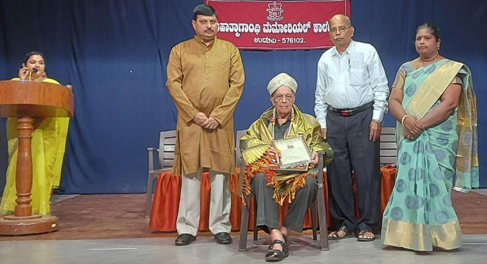 ಉಡುಪಿ: ಡಾ.ಎಚ್ ಶಾಂತರಾಮ್‌ ರಿಗೆ ಸನ್ಮಾನ