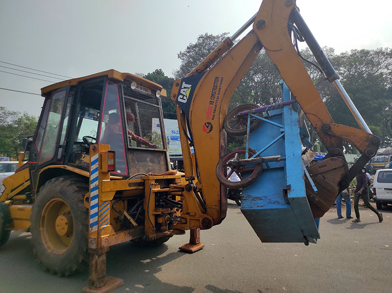 ಮಂಗಳೂರು: ಮತ್ತೆ ಬೀದಿಬದಿ ವ್ಯಾಪಾರಿಗಳ ತೆರವು ಕಾರ್ಯಾಚರಣೆ