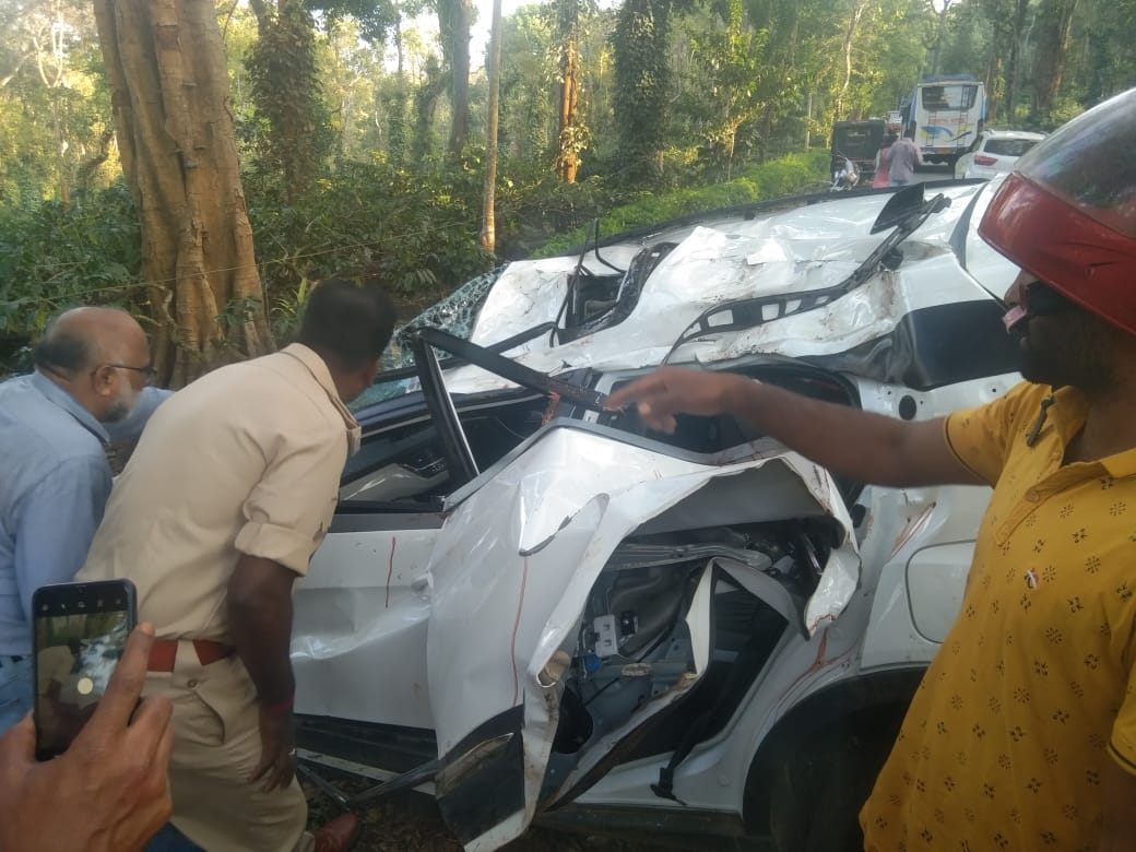 ಬಾಳೆಹೊನ್ನೂರು: ಮರಕ್ಕೆ ಕಾರು ಢಿಕ್ಕಿ; ಬೆಂಗಳೂರು ಮೂಲದ ಯುವತಿ ಮೃತ್ಯು