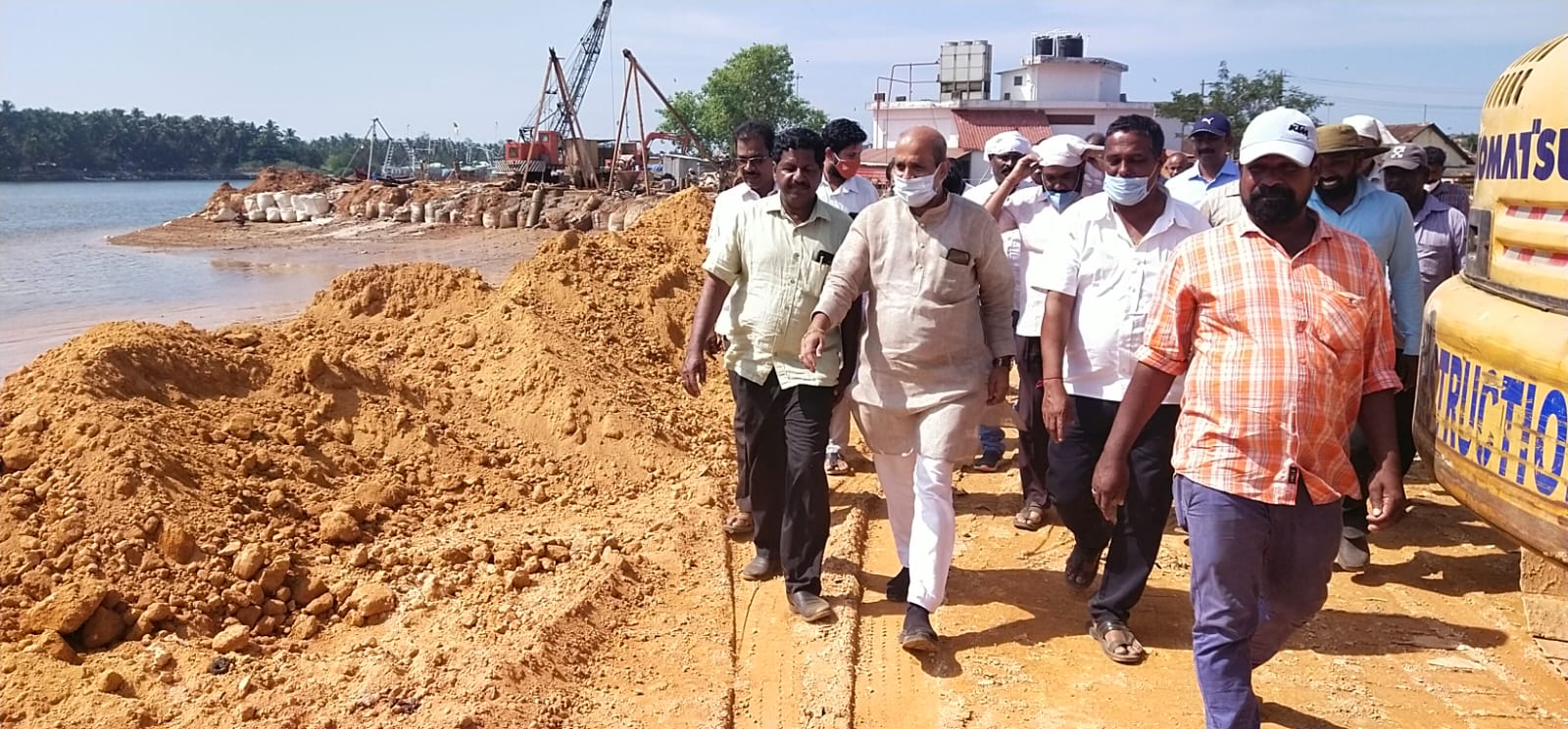 ಶಾಸಕರಿಂದ ಮಲ್ಪೆ ಮೀನುಗಾರಿಕಾ ಜಟ್ಟಿ ಕಾಮಗಾರಿ ಪರಿಶೀಲನೆ