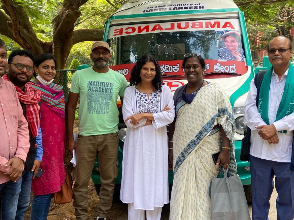 ಗೌರಿ ಲಂಕೇಶ್ ಹೆಸರಿನಲ್ಲಿ ಕಾರ್ಮಿಕರಿಗಾಗಿ ಉಚಿತ ಆ್ಯಂಬುಲೆನ್ಸ್ ಸೇವೆ