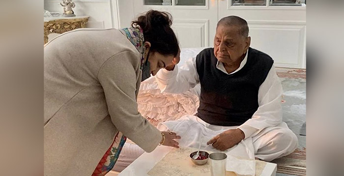 ಬಿಜೆಪಿಗೆ ಸೇರಿದ ನಂತರ ಮುಲಾಯಂ ಸಿಂಗ್ ಆಶೀರ್ವಾದ ಪಡೆದ ಅಪರ್ಣಾ ಯಾದವ್