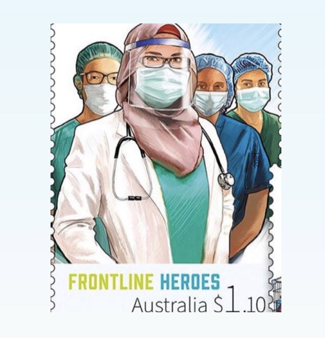 ಉಡುಪಿ ಶಿರವಸ್ತ್ರ ಪ್ರಕರಣದ ನಡುವೆ ಆಸ್ಟ್ರೇಲಿಯಾ ಬಿಡುಗಡೆಮಾಡಿದ ಹಿಜಾಬ್‌ಧಾರಿ ವೈದ್ಯೆಯ ಚಿತ್ರವಿರುವ ಅಂಚೆಚೀಟಿ ವೈರಲ್