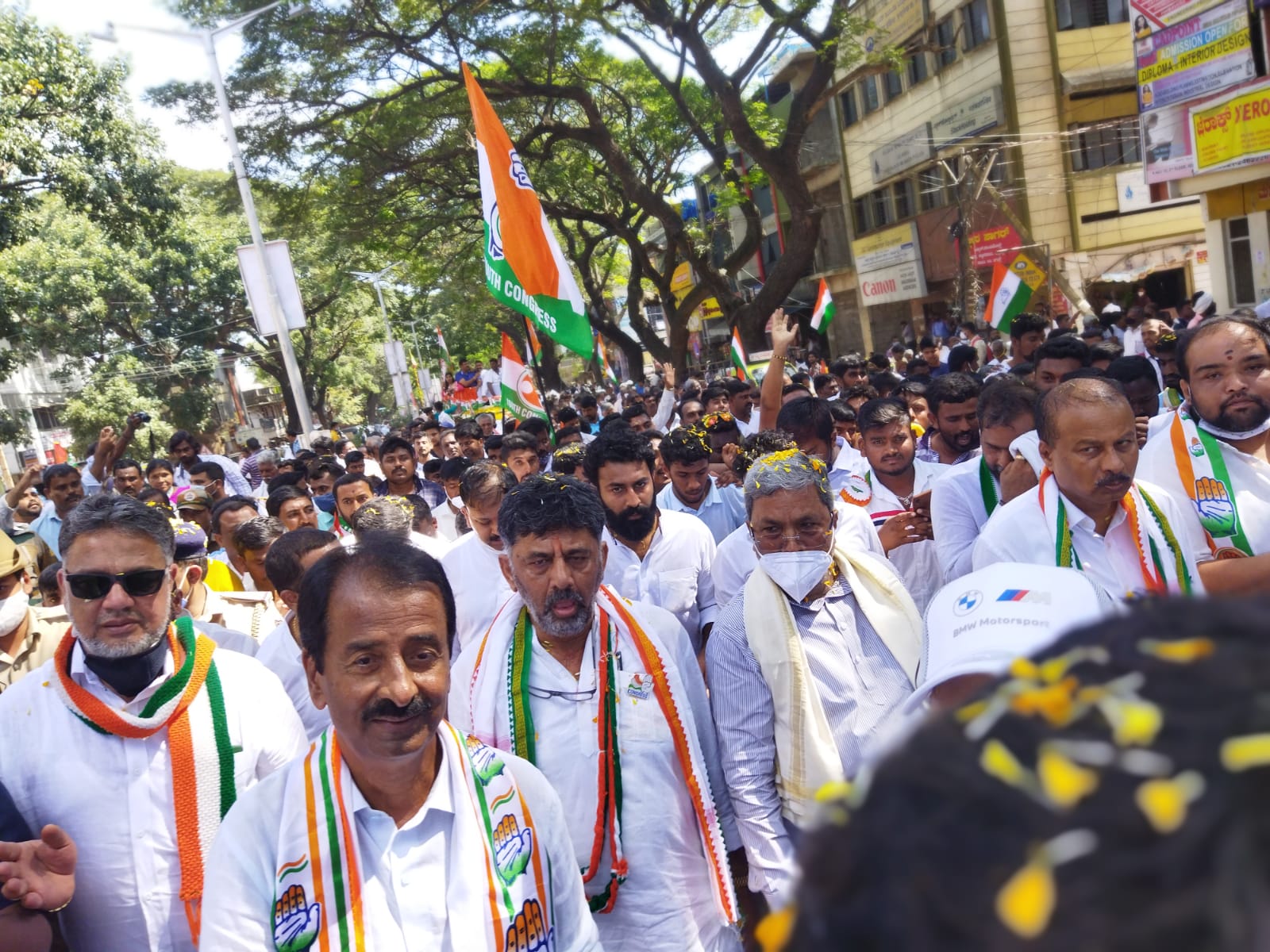 ಮೈಸೂರು: ಕಾಂಗ್ರೆಸ್ ನಿಂದ ನೀರಿಗಾಗಿ ನಡಿಗೆ