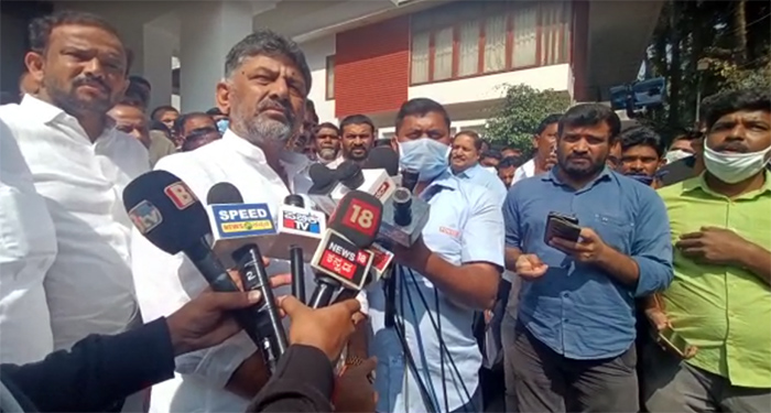 ನೀರಿಗಾಗಿ ನಡಿಗೆ, ಹಿಂದೆ ಸರಿವ ಪ್ರಶ್ನೆಯೇ ಇಲ್ಲ; ಡಿ.ಕೆ. ಶಿವಕುಮಾರ್