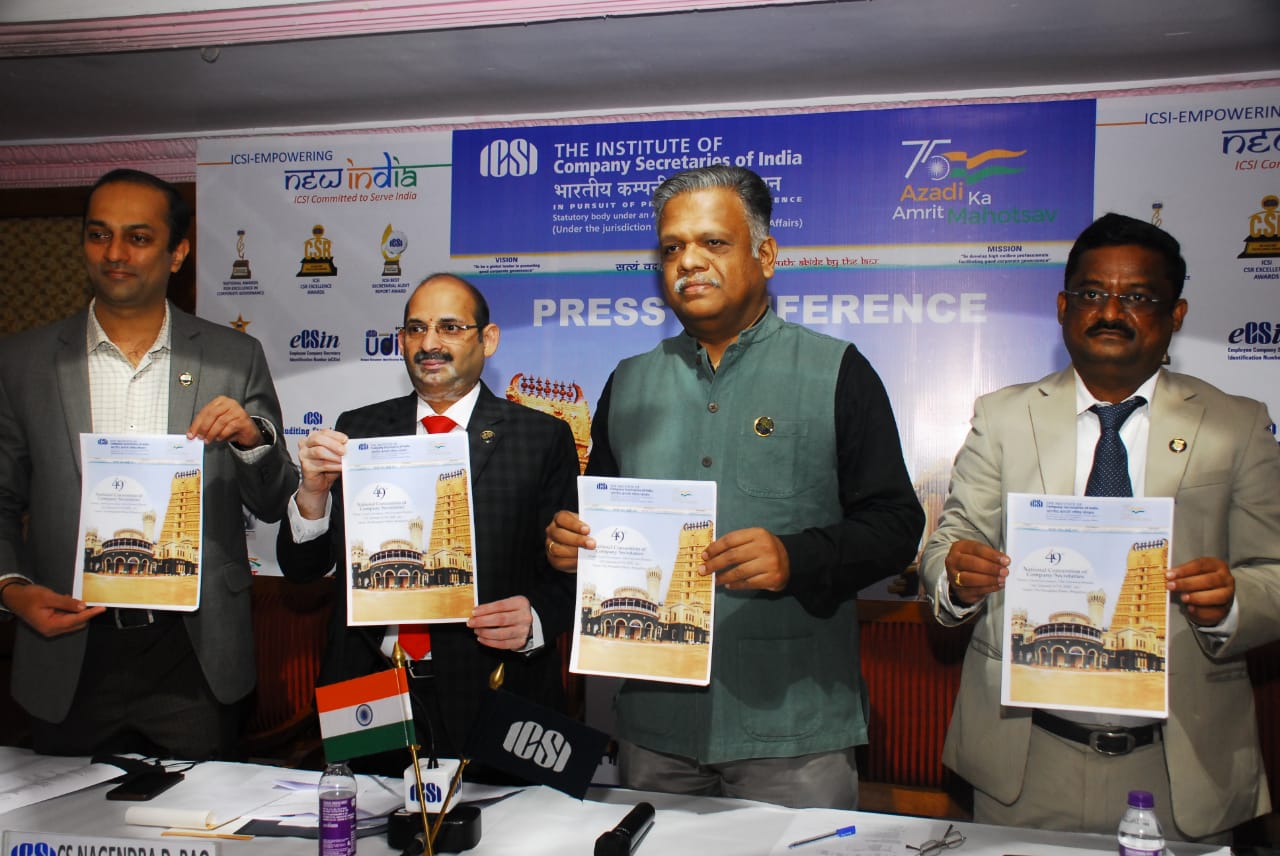 ಜ.6ರಿಂದ ಕಂಪೆನಿ ಸೆಕ್ರೆಟರಿಗಳ ರಾಷ್ಟ್ರೀಯ ಸಮಾವೇಶ: ರಾಜ್ಯಪಾಲರಿಂದ ಚಾಲನೆ