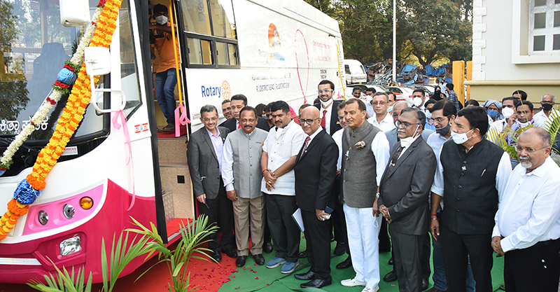 ‘ಮಹಿಳಾ ಸ್ವಾಸ್ಥಕ್ಕಾಗಿ ಮೊಬೈಲ್ ಕ್ಲಿನಿಕ್’ಗೆ ಚಾಲನೆ