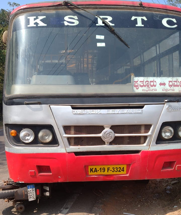 ​ಉಪ್ಪಿನಂಗಡಿ; ಬಸ್ ಢಿಕ್ಕಿ: ಬೈಕ್ ಸವಾರರಿಬ್ಬರಿಗೆ ಗಾಯ