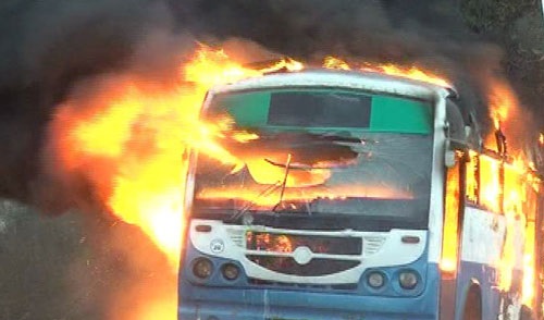 ಬೆಂಗಳೂರಿನಲ್ಲಿ ಹೊತ್ತಿ ಉರಿದ ಬಿಎಂಟಿಸಿ ಬಸ್