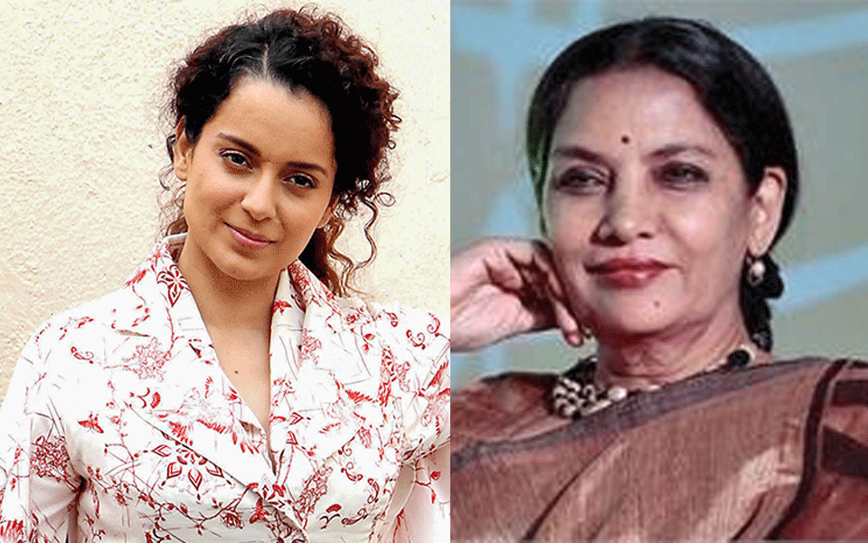 ಹಿಜಾಬ್‌ ಕುರಿತು ವಿವಾದಾತ್ಮಕ ಹೇಳಿಕೆ ನೀಡಿದ್ದ ಕಂಗನಾ ರಣಾವತ್‌ ಗೆ ಹಿರಿಯ ನಟಿ ಶಬಾನಾ ಅಝ್ಮಿ ತಿರುಗೇಟು