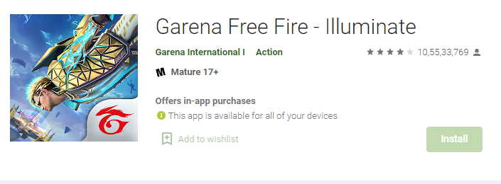 ಜನಪ್ರಿಯ ಗೇಮ್ ʼಗರೇನಾ ಫ್ರೀ ಫಯರ್ʼ ಭಾರತದಲ್ಲಿ ಅಲಭ್ಯ