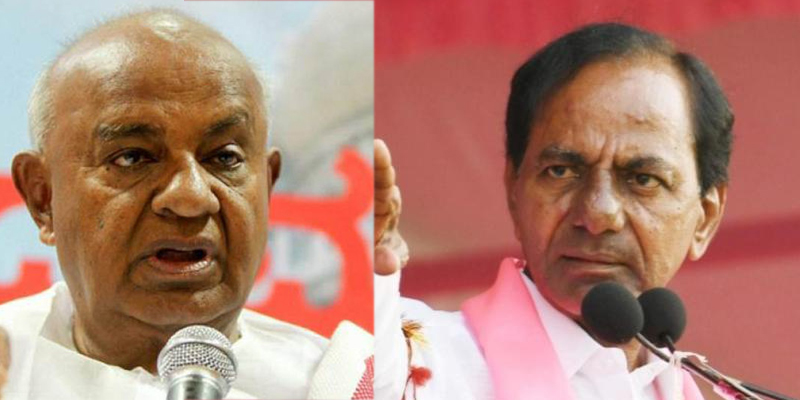 ರಾಷ್ಟ್ರಮಟ್ಟದಲ್ಲಿ ಬಿಜೆಪಿಯನ್ನು ಎದುರಿಸಲು ಕೆಸಿಆರ್ ಯೋಜನೆಗೆ ದೇವೇಗೌಡ ಬೆಂಬಲ