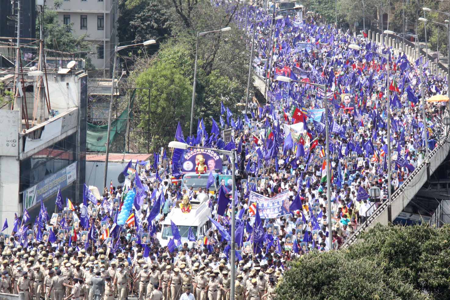 ರಾಜಧಾನಿಯಲ್ಲಿ ರಣಕಹಳೆ ಮೊಳಗಿಸಿದ ದಲಿತರು, ಪ್ರಗತಿಪರರು: ನ್ಯಾ.ಮಲ್ಲಿಕಾರ್ಜುನ ಗೌಡ ಪಾಟೀಲ ವಜಾಕ್ಕೆ ಪಟ್ಟು