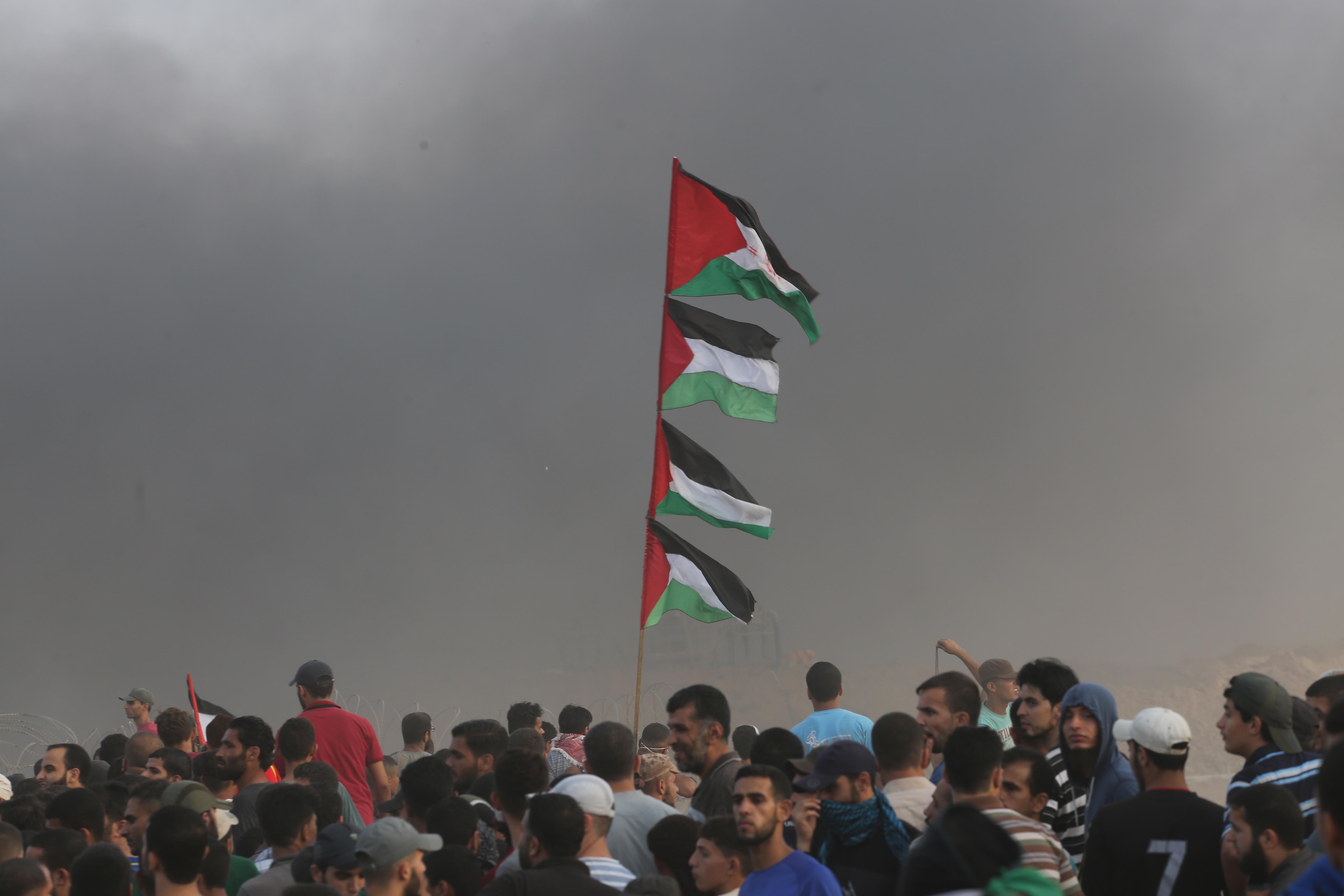 ಜೆರುಸಲೇಂ: ಸ್ಥಳಾಂತರ ವಿರೋಧಿಸಿ ಪೆಲೆಸ್ತೀನೀಯರ ಬೃಹತ್ ಪ್ರತಿಭಟನೆ