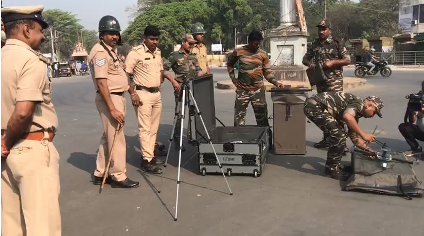 ಶಿವಮೊಗ್ಗದಲ್ಲಿ ಫೆ.26ರವರೆಗೆ ಕರ್ಪ್ಯೂ ವಿಸ್ತರಣೆ, ನಗರದಲ್ಲಿ ಎಎನ್ಎಫ್​​ ನಿಂದ ಡ್ರೋನ್ ಕಣ್ಗಾವಲು