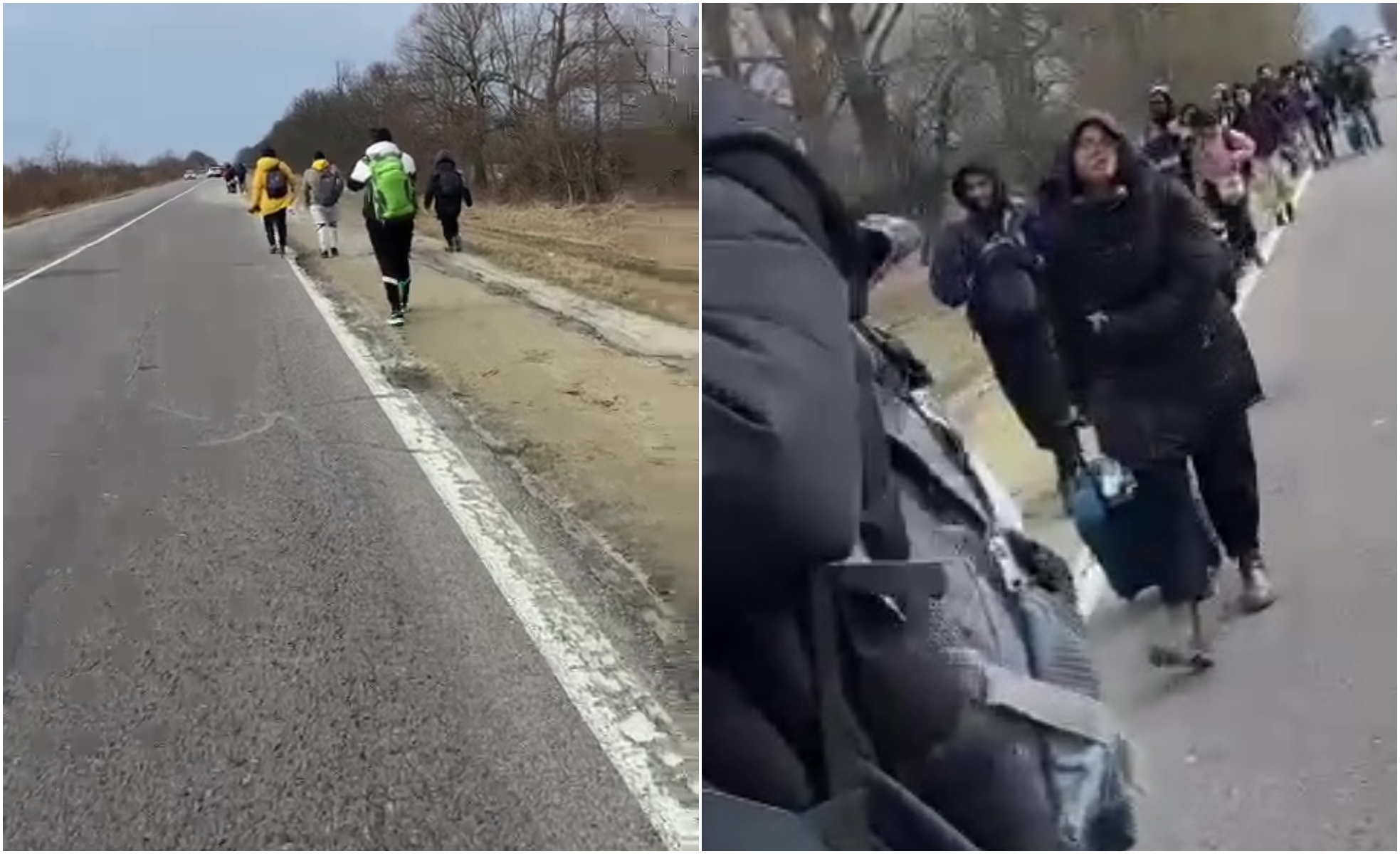 ರಷ್ಯಾ ಆಕ್ರಮಣ: ಉಕ್ರೇನ್‌ನಿಂದ ಪೋಲೆಂಡ್‌ಗೆ ʼಕಾಲ್ನಡಿಗೆʼಯಲ್ಲಿ ಹೊರಟ ಭಾರತೀಯ ವಿದ್ಯಾರ್ಥಿಗಳು