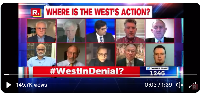 ಅರ್ನಬ್‌ ಗೋಸ್ವಾಮಿಗೆ ಲೈವ್‌ ಚರ್ಚೆಯಲ್ಲೇ ಮಾತಿನ ಚಾಟಿಯೇಟು ನೀಡಿದ ವಿದೇಶಿ ಪ್ಯಾನಲಿಸ್ಟ್‌