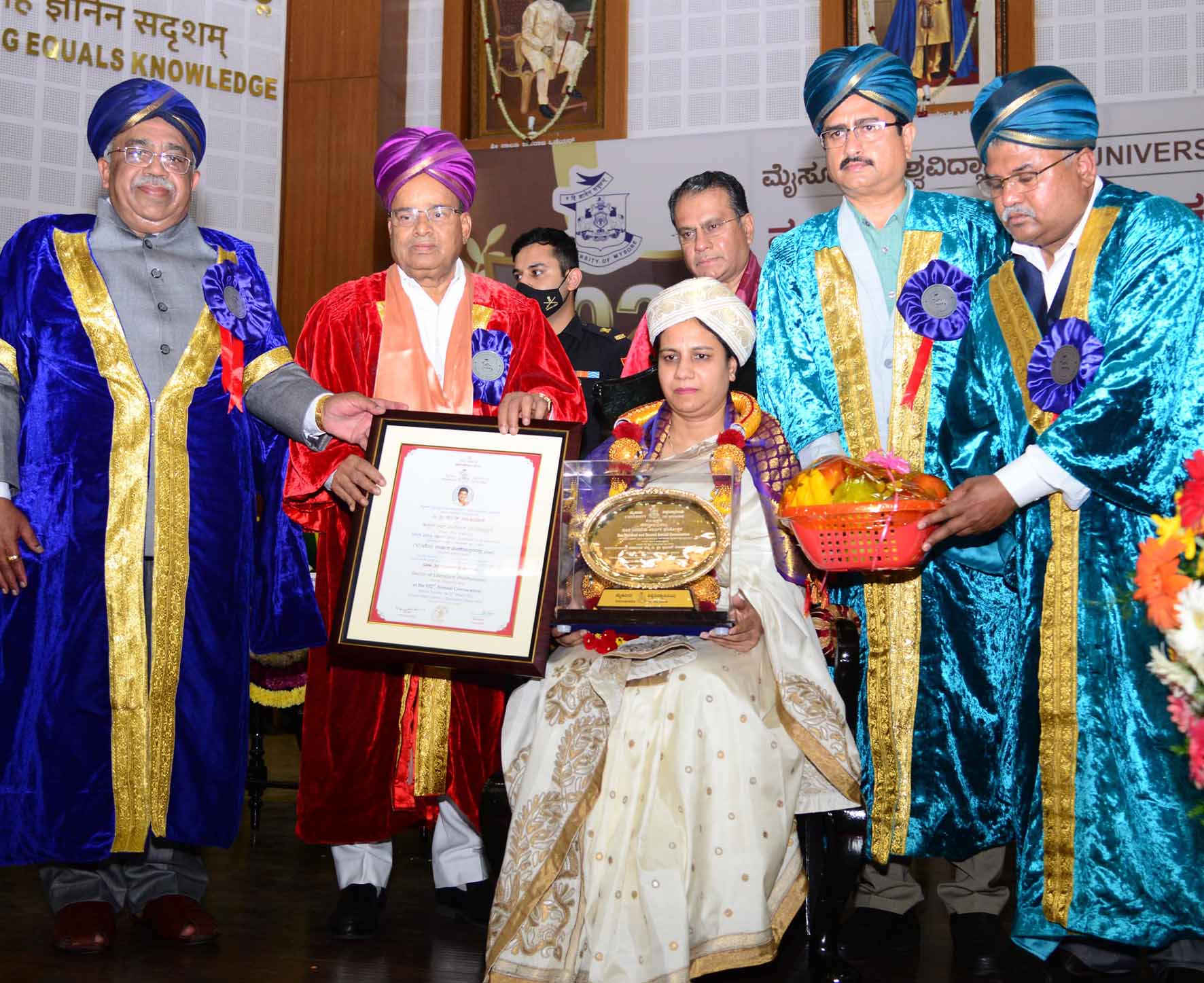 ಮೈಸೂರು: ಪುನೀತ್‌ ರಾಜ್‌ಕುಮಾರ್‌ಗೆ ಮರಣೋತ್ತರ ಗೌರವ ಡಾಕ್ಟರೇಟ್‌ ಪ್ರದಾನ