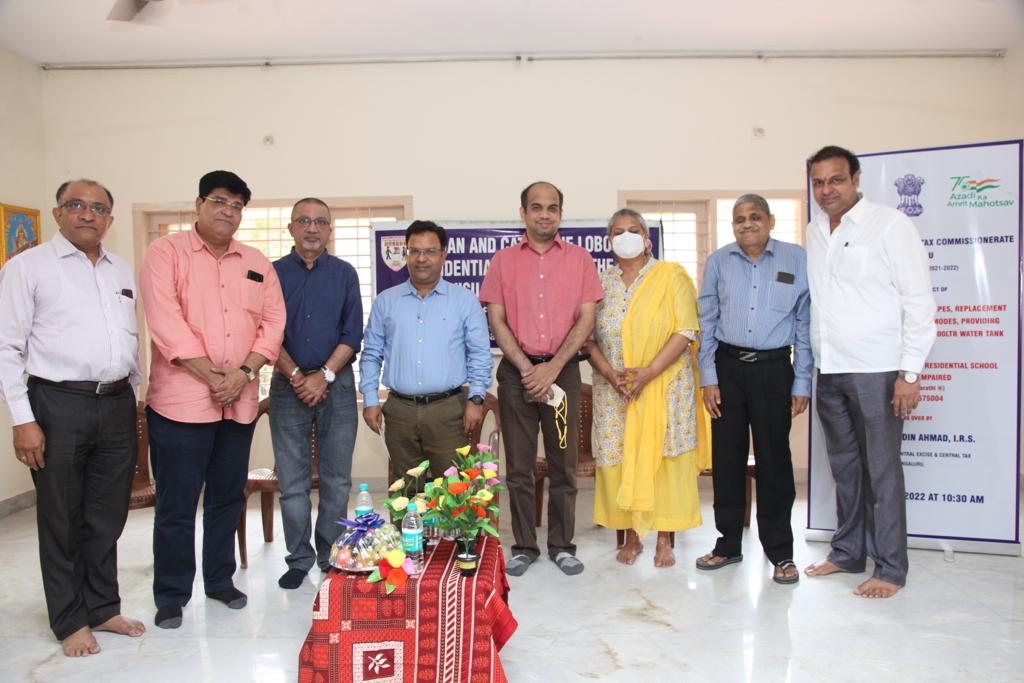 ಅಂಧ ಮಕ್ಕಳ ಶಾಲೆಯಲ್ಲಿ ಮಳೆ ಕೊಯ್ಲು ಉಪಕರಣ ಉದ್ಘಾಟನೆ