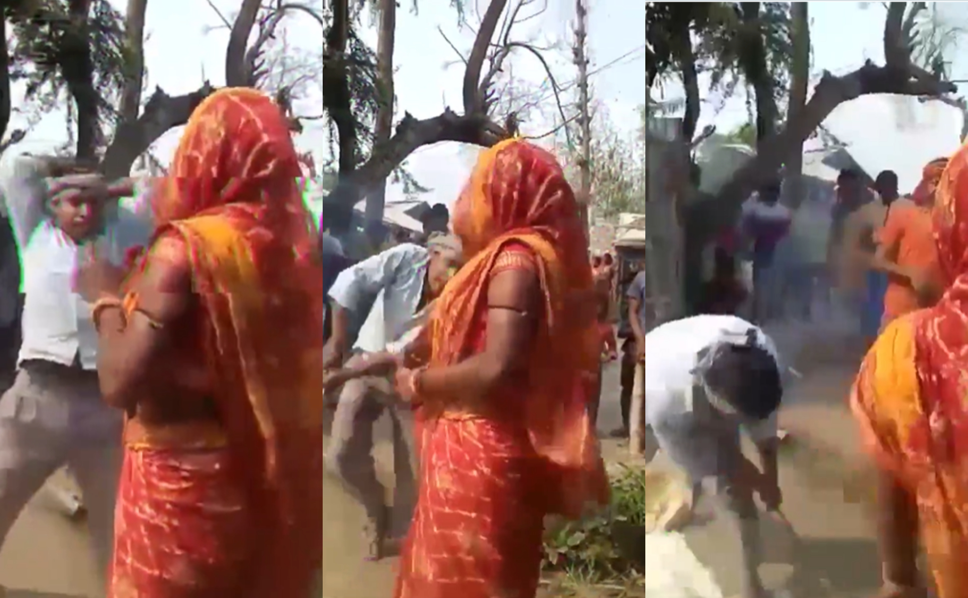 ವಿವಾಹೇತರ ಸಂಬಂಧ ಆರೋಪಿಸಿ ಮಹಿಳೆಗೆ ಮಾರಣಾಂತಿಕ ಹಲ್ಲೆ: ವಿಡಿಯೋ ವೈರಲ್