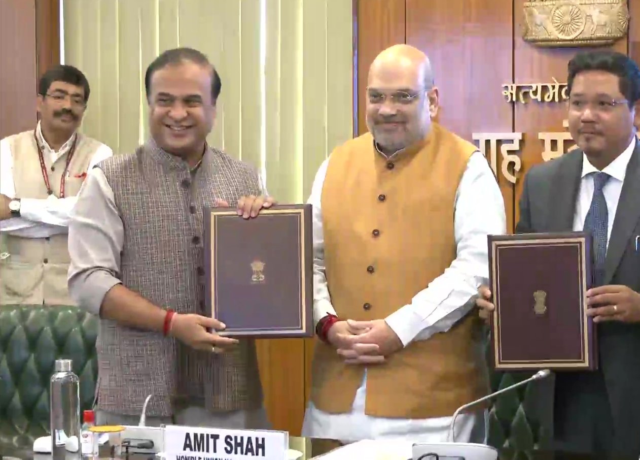 ಐದು ದಶಕದ ಗಡಿ ವಿವಾದ ಬಗೆ ಹರಿಸಿಕೊಳ್ಳುವ ಐತಿಹಾಸಿಕ ಒಪ್ಪಂದಕ್ಕೆ ಮೇಘಾಲಯ, ಅಸ್ಸಾಂ ಸಹಿ