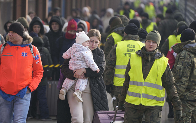 ಒಂದೇ ವಾರದಲ್ಲಿ ಉಕ್ರೇನ್ ತೊರೆದ 10 ಲಕ್ಷ ನಿರಾಶ್ರಿತರು