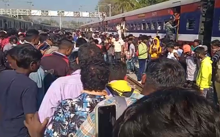 ಕೋಲಾರ: ಪ್ರಯಾಣಿಕರ ಮೇಲೆ ಹರಿದ ರೈಲು; ಓರ್ವ ಮೃತ್ಯು, ಇಬ್ಬರು ಗಂಭೀರ