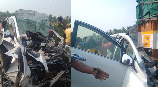 ತುಮಕೂರಿನಲ್ಲಿ ಭೀಕರ ಅಪಘಾತ: ಮೂವರು ಸ್ಥಳದಲ್ಲೇ ಮೃತ್ಯು, ಮಗುವಿಗೆ ಗಂಭೀರ ಗಾಯ